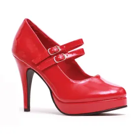 421-JANE Ellie Red High Heel Alternative Footwear Discontinued Sale Stock