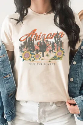 Arizona Feel The Sunset Sunflowers Graphic Tee