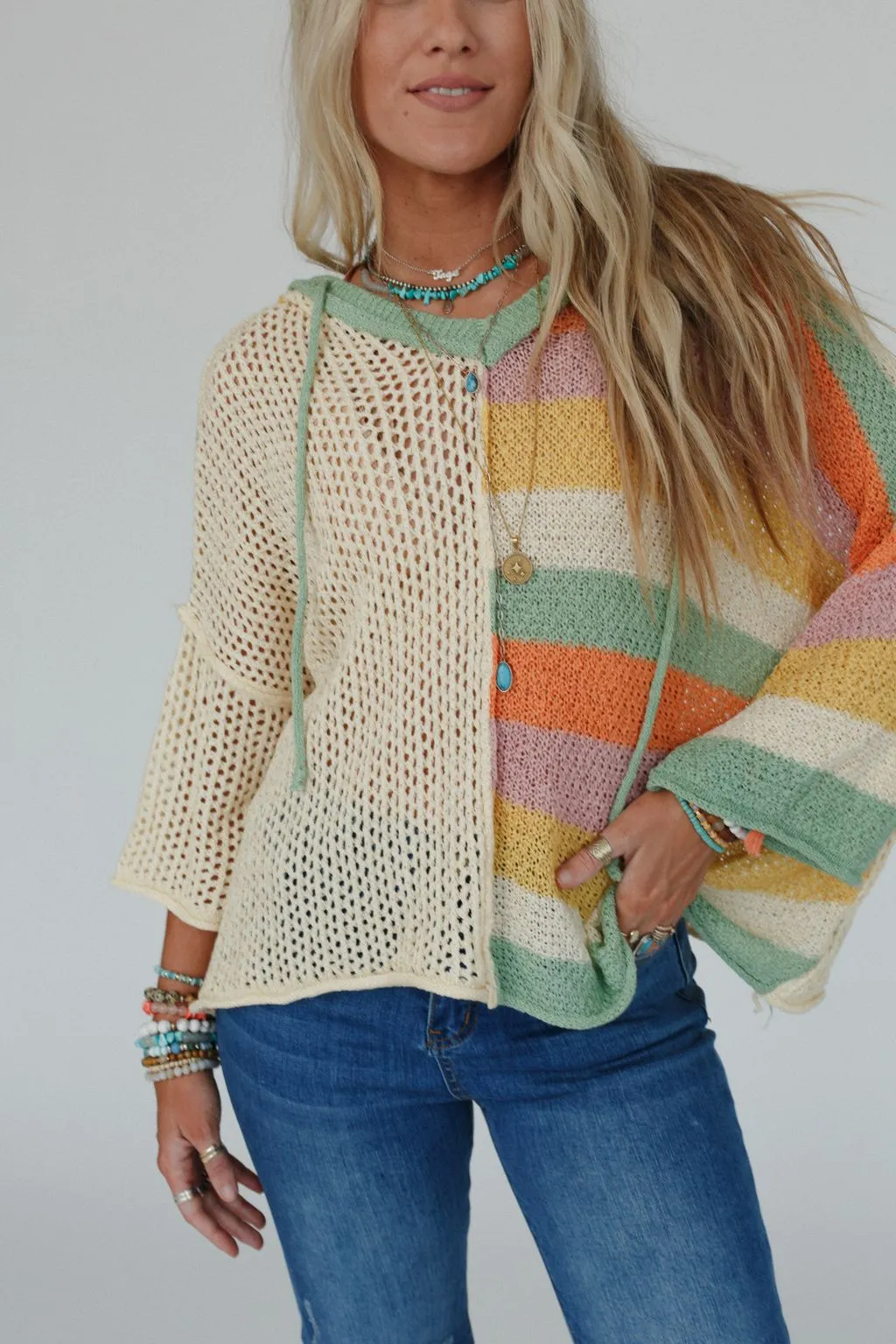 Bright Eyed Colorblock Top - Multi