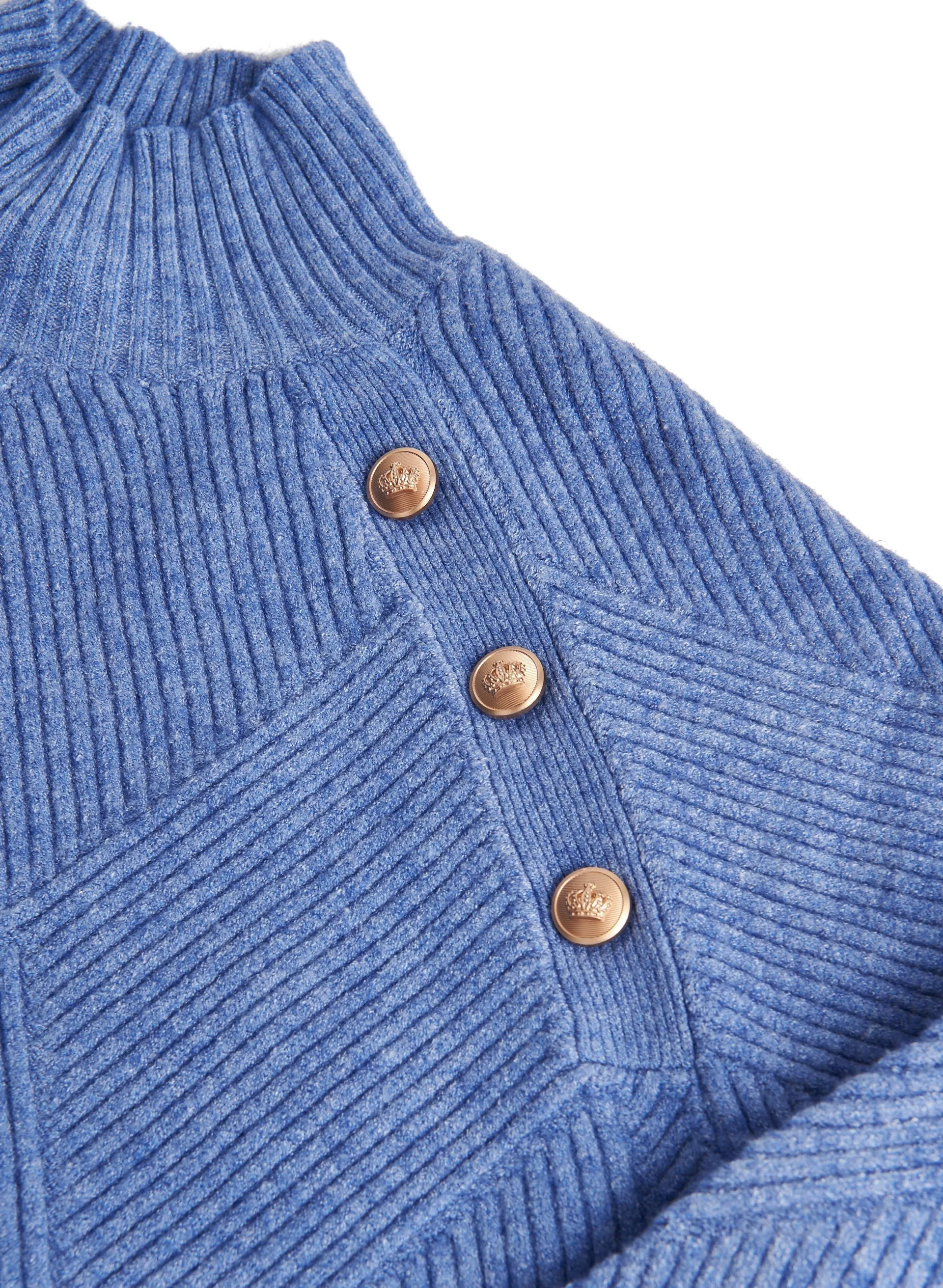 Button Detail Knit Sweater
