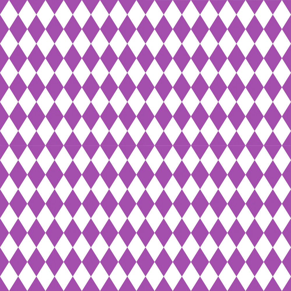 Checkered Diamond Pattern Basics Fabric - Soft Purple