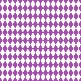 Checkered Diamond Pattern Basics Fabric - Soft Purple