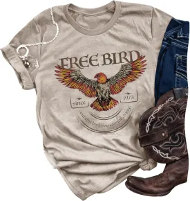 Country Music and Beer Funny Drinking Shirt for Women Summer Vacation T Shirts Vintage Country Shirts Tops