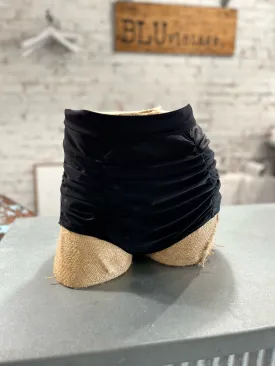 Dana Retro High Waist Swim Bottoms in Black