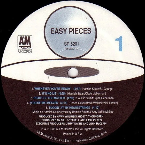 Easy Pieces - Easy Pieces (LP, Album) (VG )