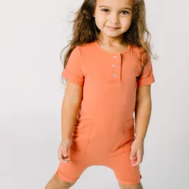 Essentials Rag Romper - 'Apricot'