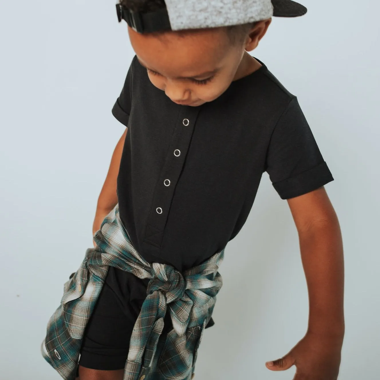 Essentials Rag Romper - 'Phantom'