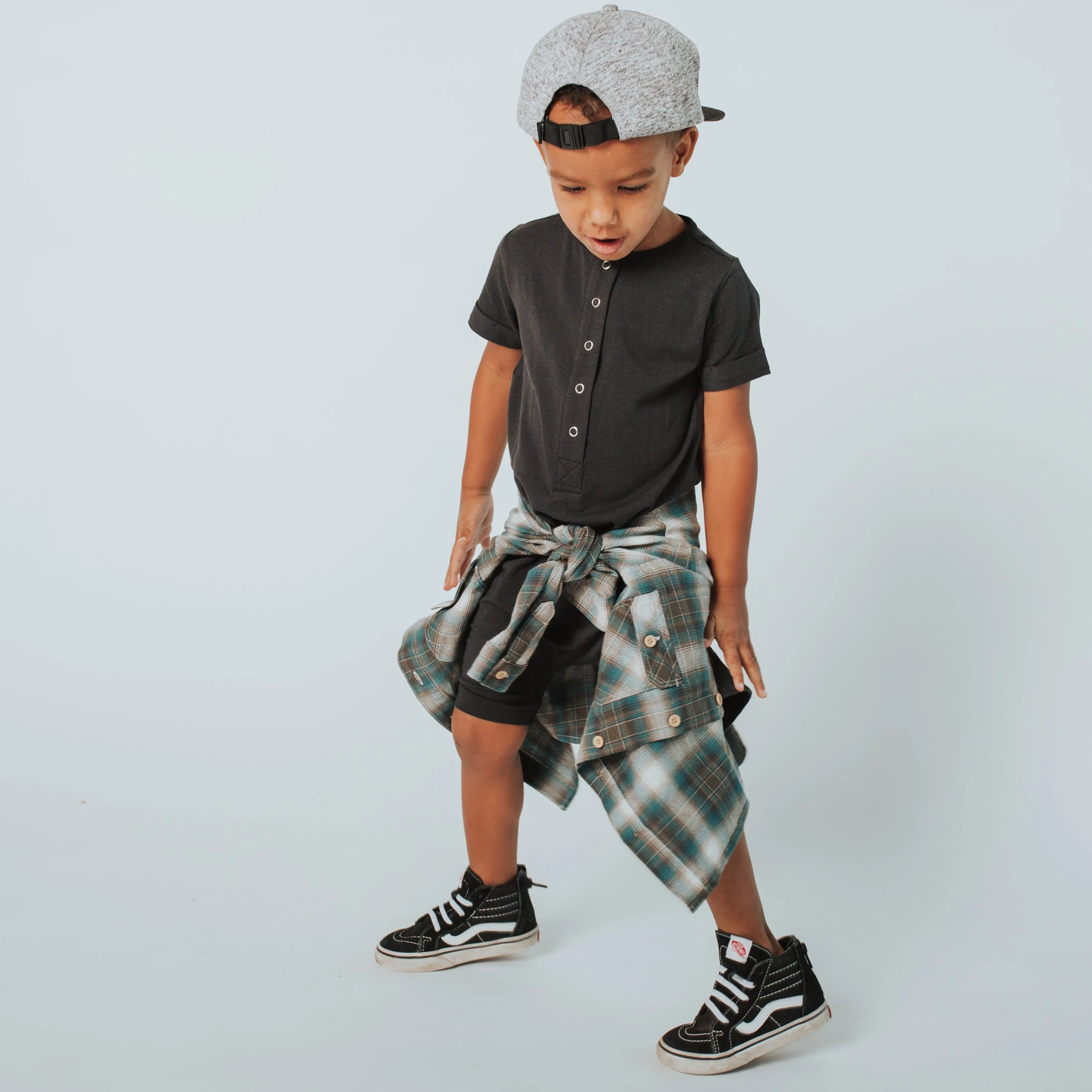 Essentials Rag Romper - 'Phantom'