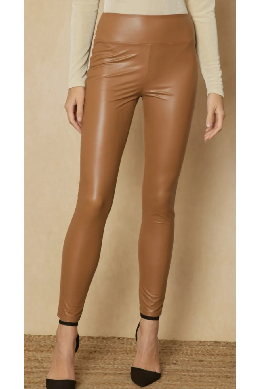 Everyday Faux Leather Leggings