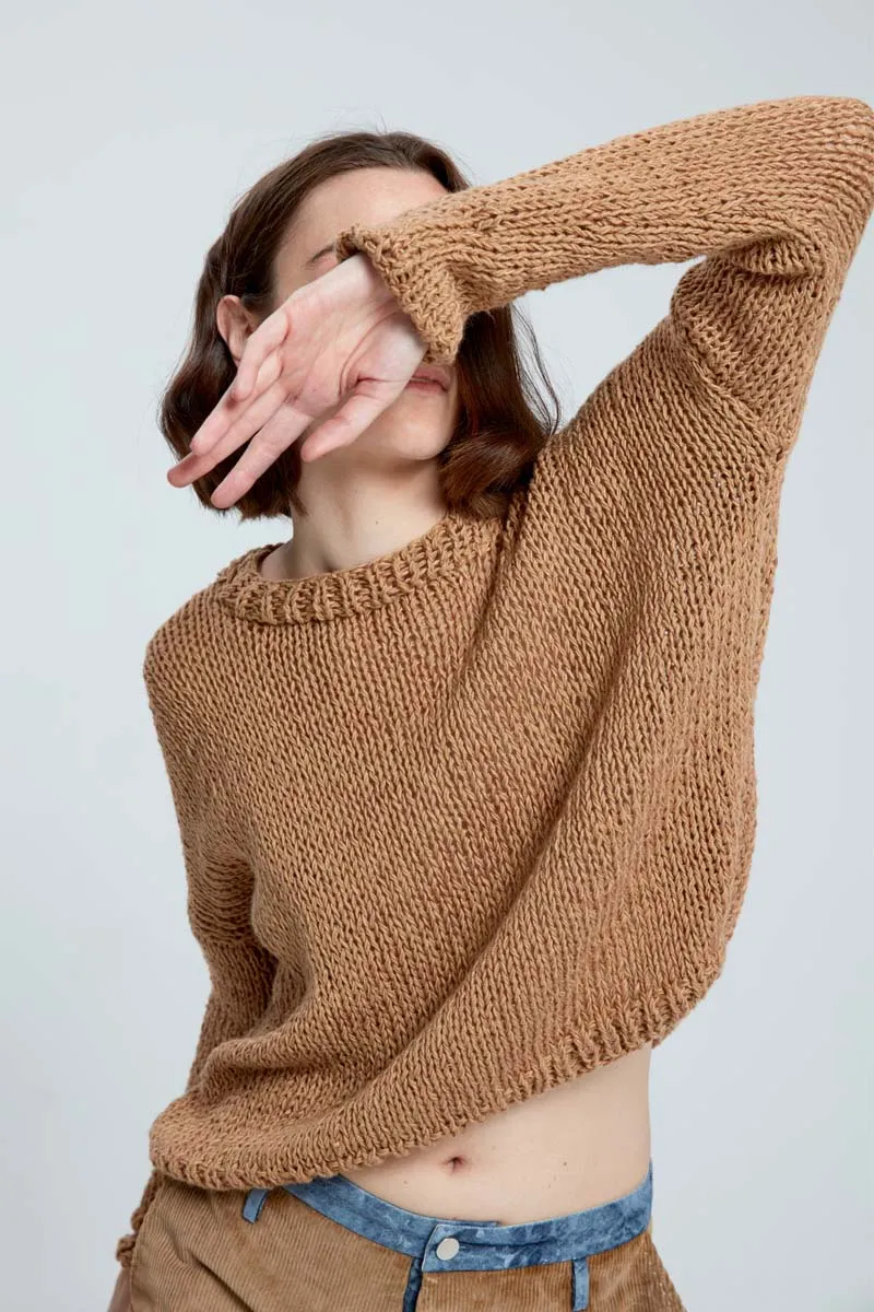 Hand Knitted Pullover - Original Sand