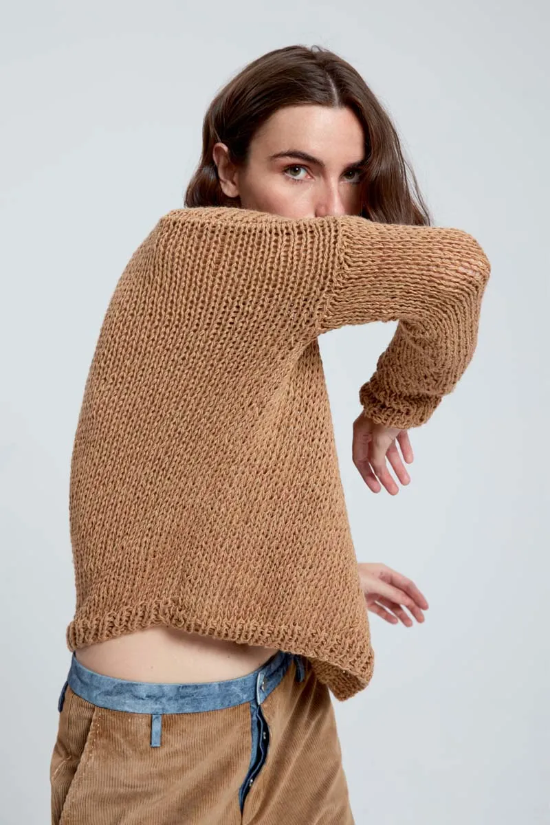 Hand Knitted Pullover - Original Sand