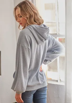HI Curvy Fashion Casual Knitwear Hoodie Made In USA