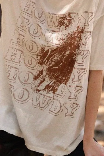 Howdy Western Vintage Graphic Tee