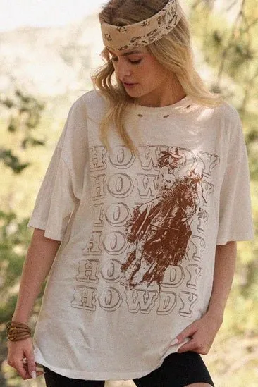 Howdy Western Vintage Graphic Tee