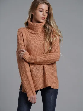 Сlara Solid Women's Turtleneck Sweater