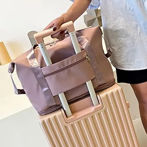 Large Capacity Folding Waterproof Travel Bags Tote Handbag Travel Duffle Bags Women Multifunctional Travel Bags