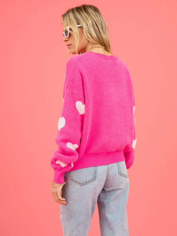 Love-Inspired Knitwear Cozy Valentine’s Day Sweater Jumper