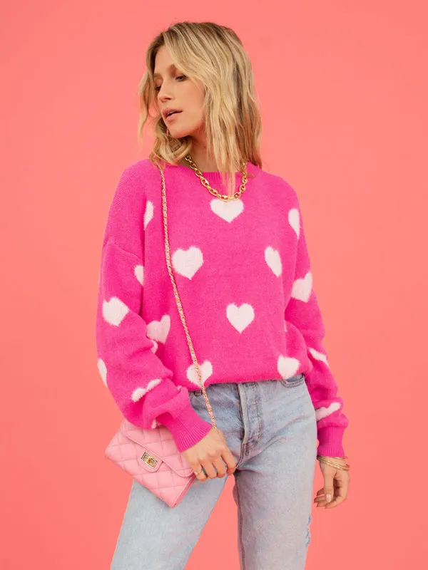 Love-Inspired Knitwear Cozy Valentine’s Day Sweater Jumper