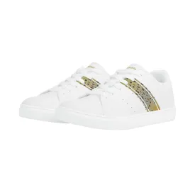 Mens Browntown Racer Vegan Leather Sneaker (white)