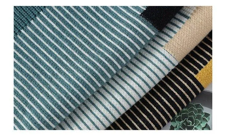 Men's Fashion Colorblock Knitwear – Cozy Loose-Fit Winter Sweater