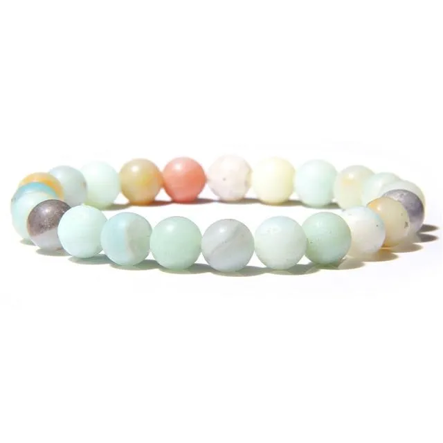Natural Stone Beaded Bracelet