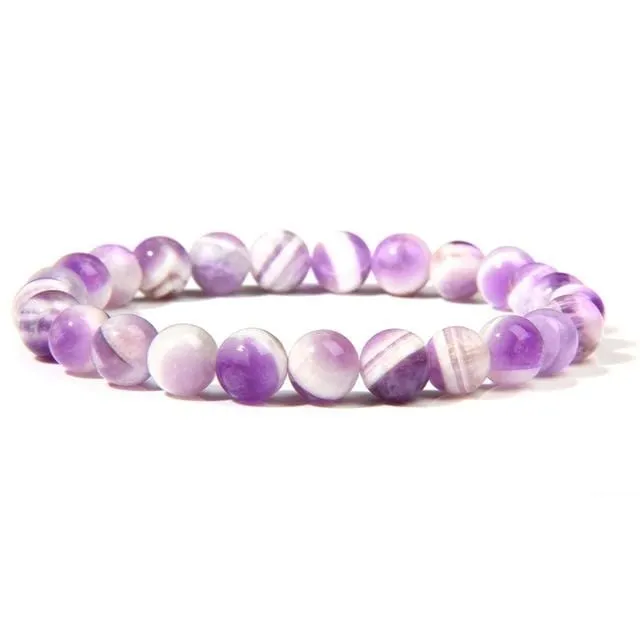 Natural Stone Beaded Bracelet