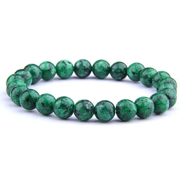 Natural Stone Beaded Bracelet