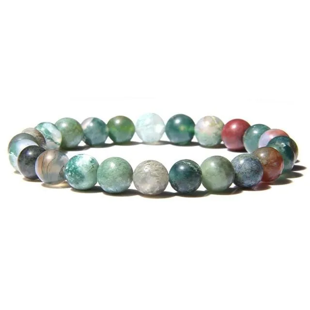 Natural Stone Beaded Bracelet