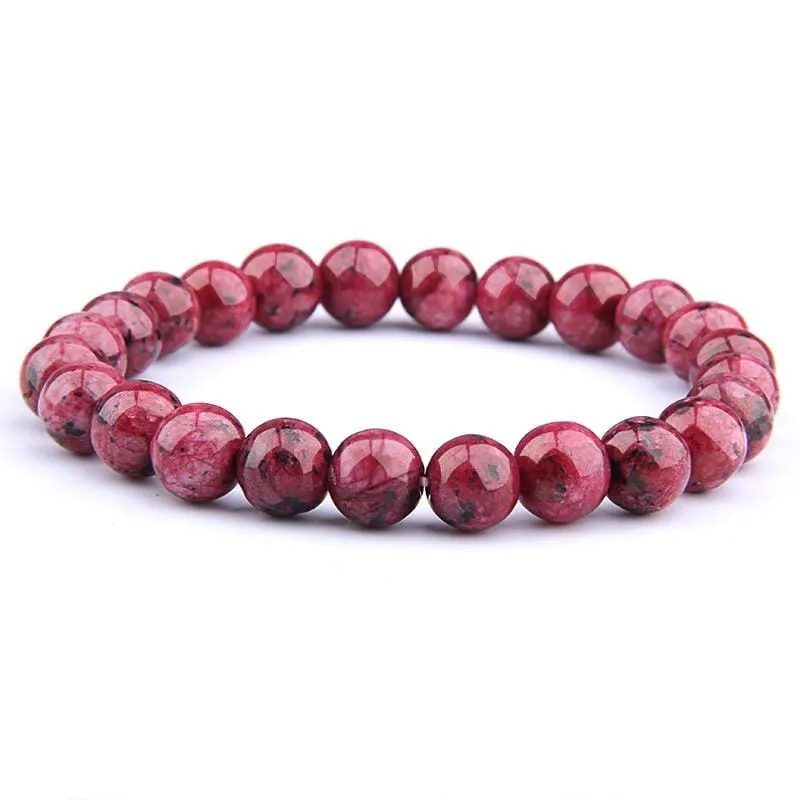 Natural Stone Beaded Bracelet