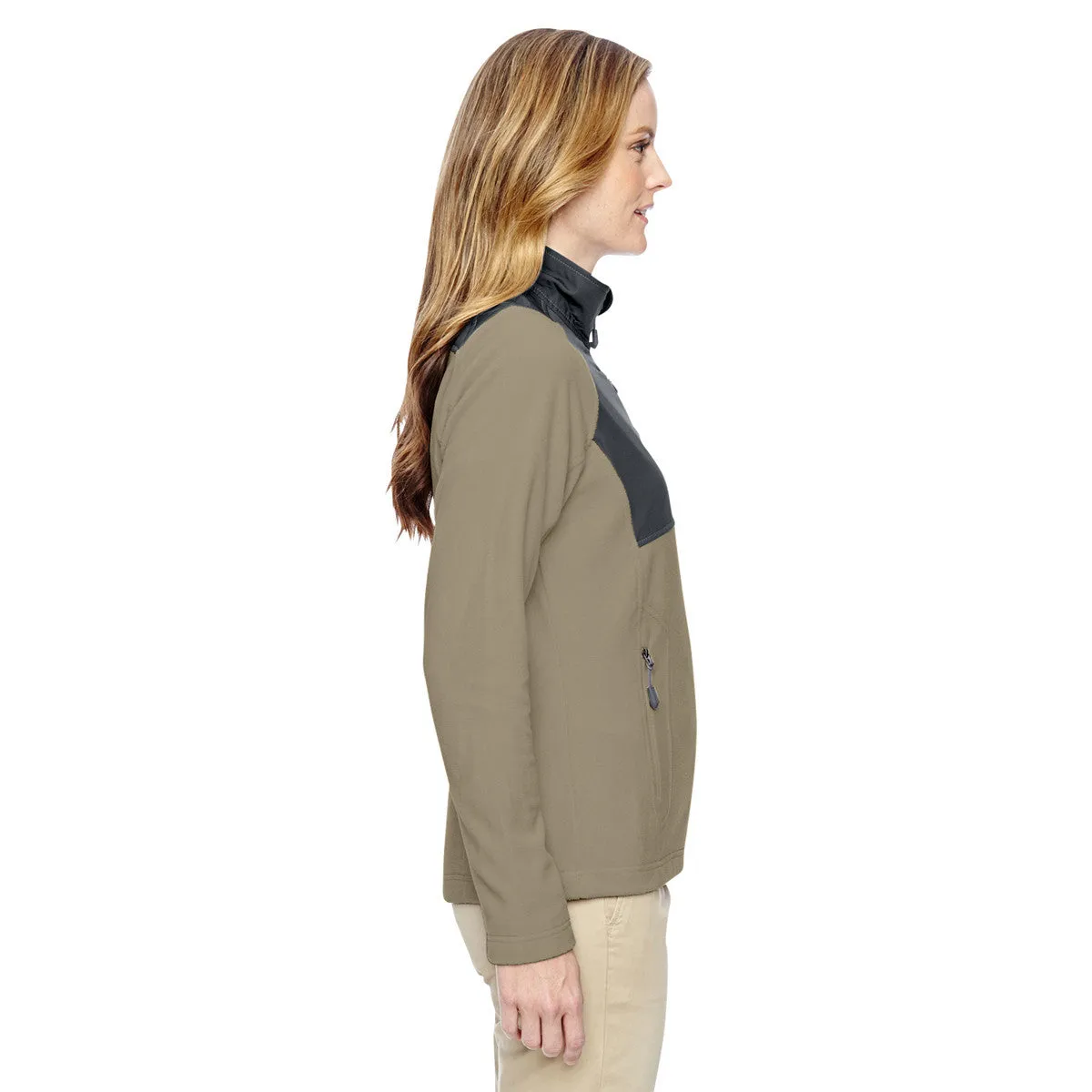 North End Women's Stone Excursion Trail Fabric-Block Jacket