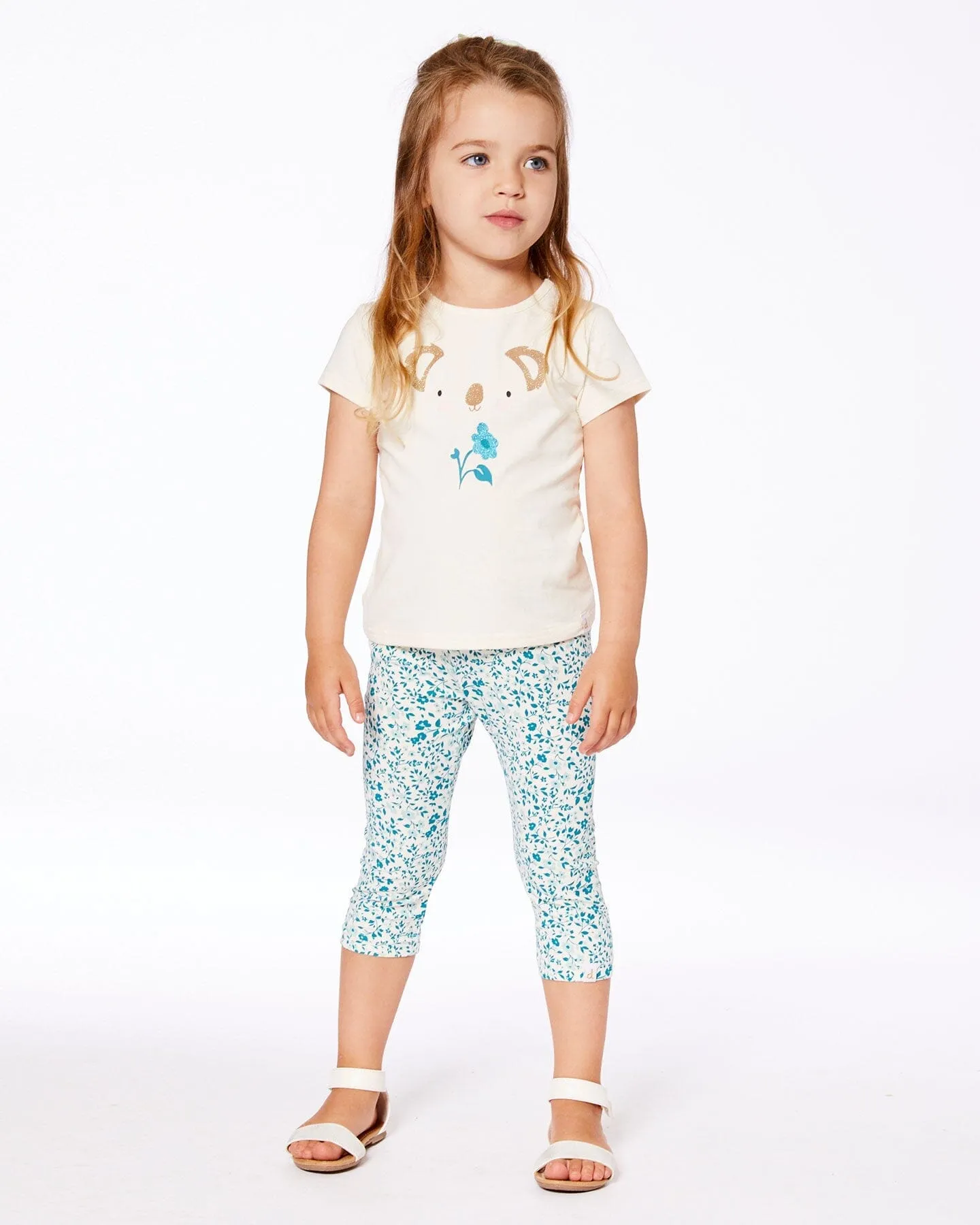 Organic Cotton Tee Cream And Koala