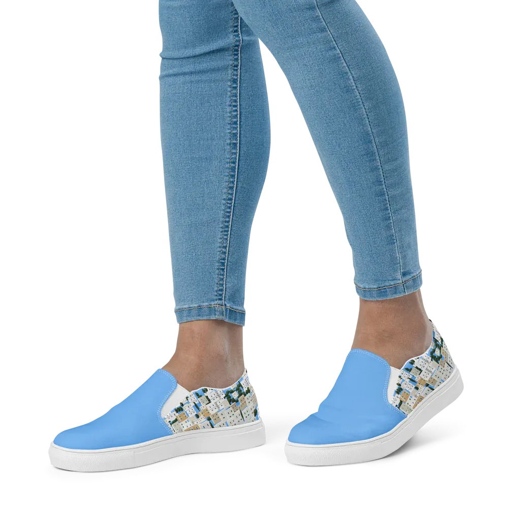 Panagies Womens slip-on canvas shoes