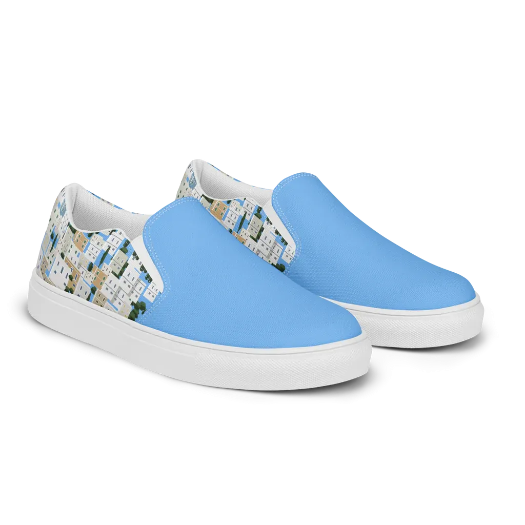Panagies Womens slip-on canvas shoes