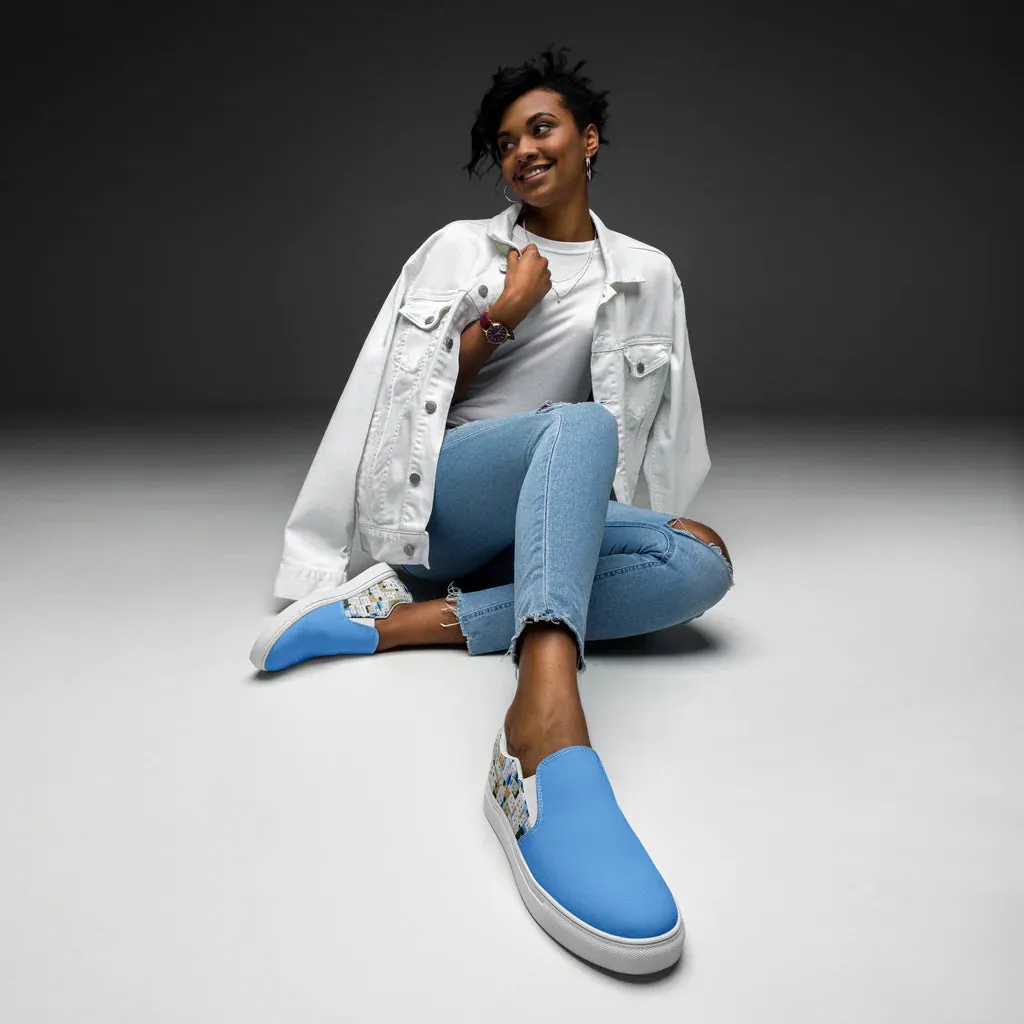 Panagies Womens slip-on canvas shoes