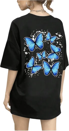 SOLY HUX Women's Oversized T Shirts Graphic Tees Casual Vintage Summer Tops Half Sleeve Shirts