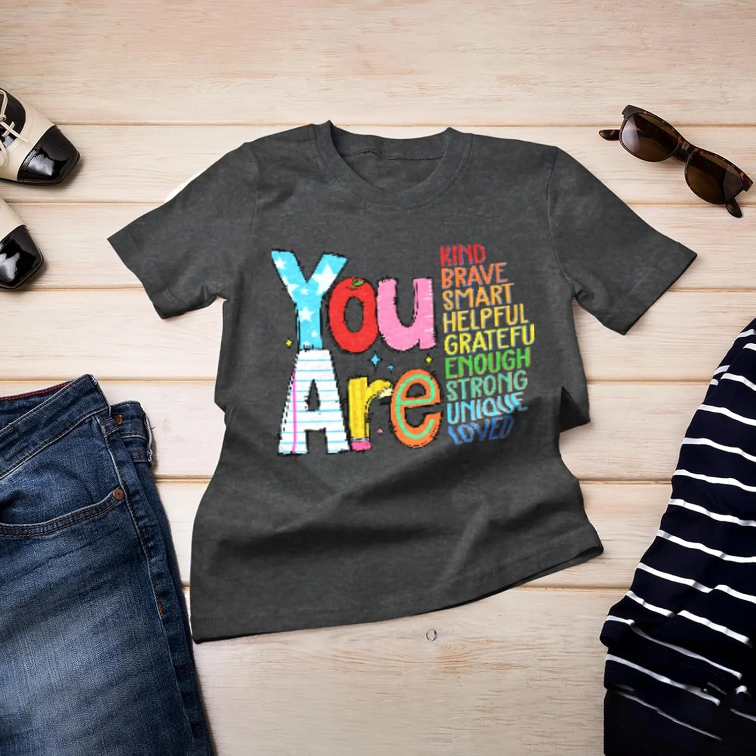 Teacher Shirts for Women Tops Teacher Tshirts Shirts for Women, You are Teacher Graphic Tees for Women