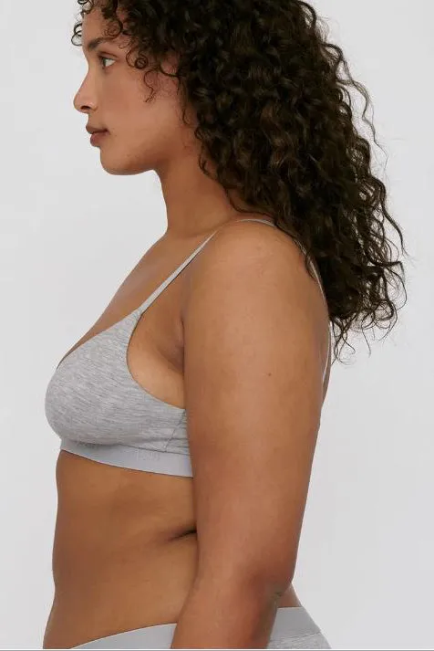 Tencel Bralette - Grey Melange