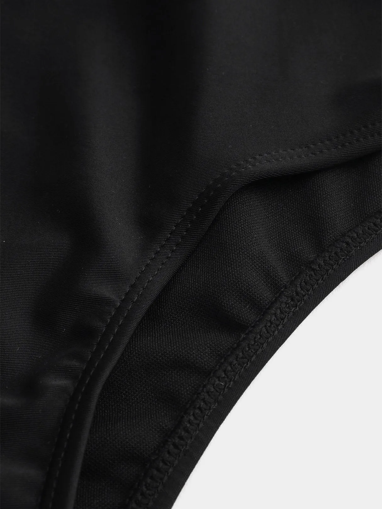 Wholesale Black V-Neck Plain One-Pieces Swimwears