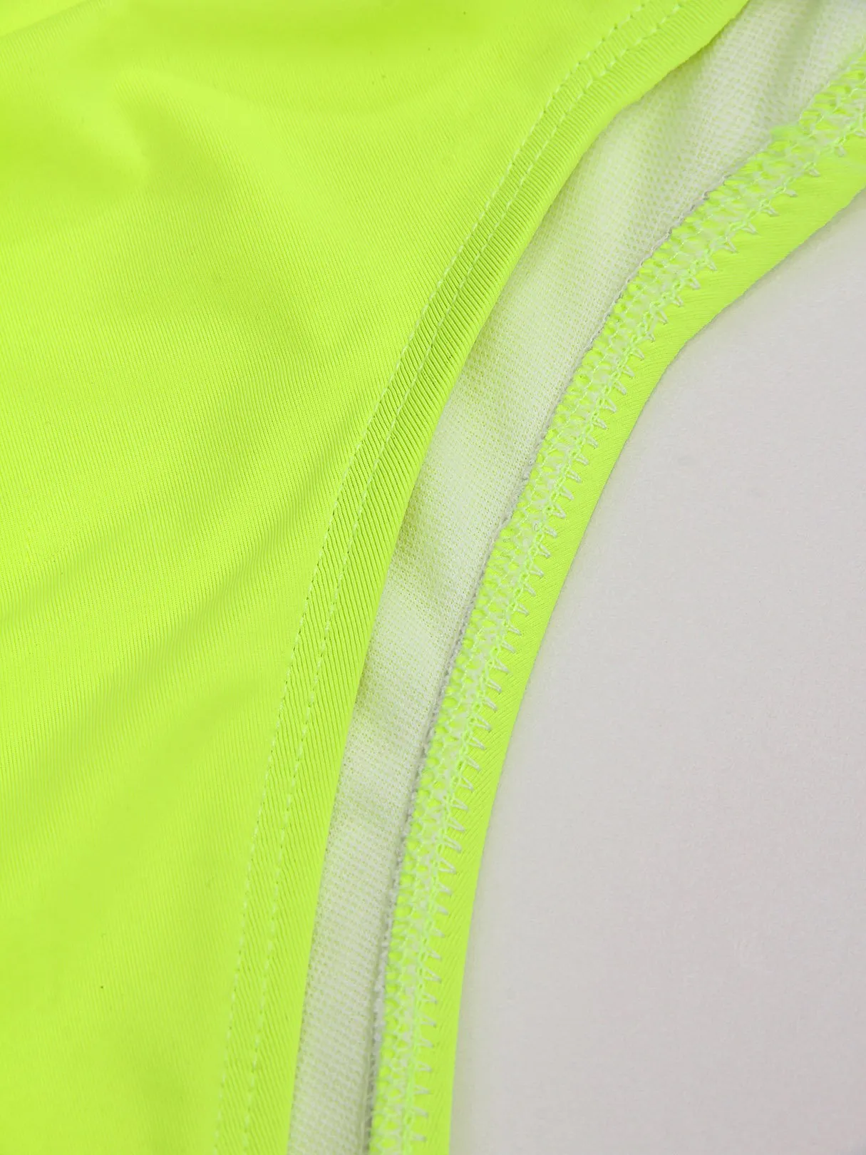Wholesale Green V-Neck Sleeveless Backless Wireless Bodycon One-Pieces Swimsuits